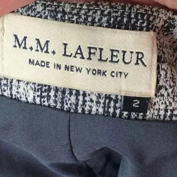 MM Lafleur noho crackle pencil skirt 2 black cream - Picture 4 of 8